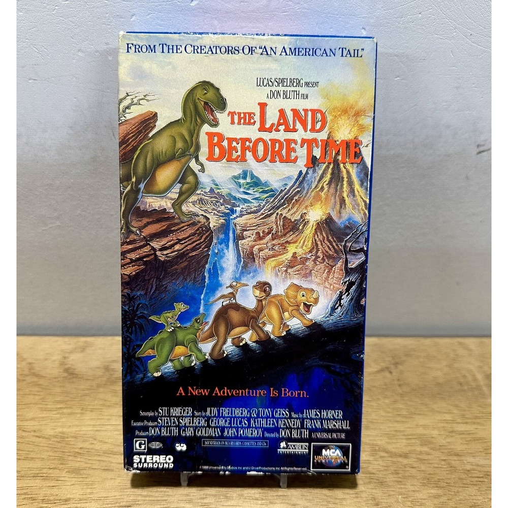 The Land Before‎ Time VHS 1989 MCA Movie Tested Free Shipping